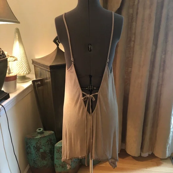 POL Washed Jersey Swing Dress/Tunic Beige Latte S and M - Picture 12 of 12